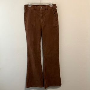 American Eagle Super High Rise Flare Corduroy Pants
